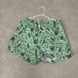 Art Class Green Ruffled Shorts